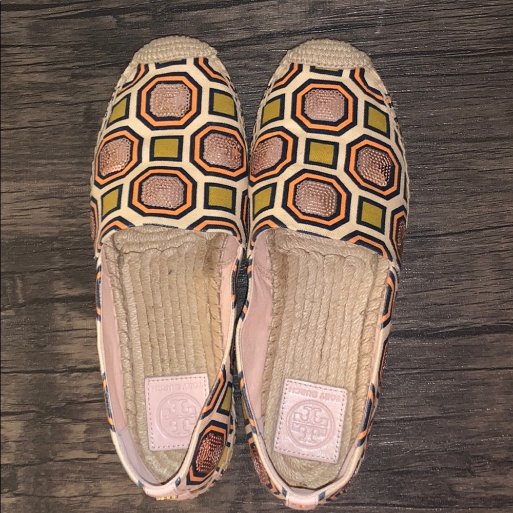 Tory Burch Cecily Sequin Embellished Espadrille